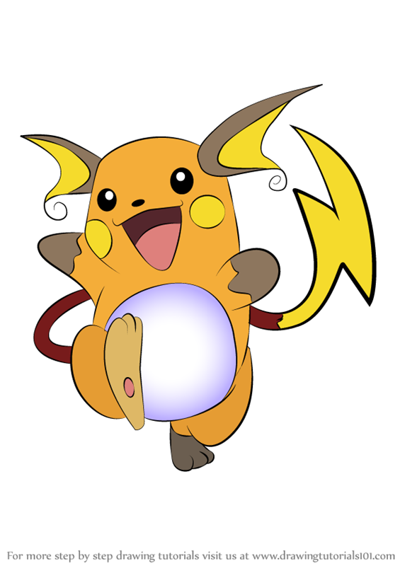 565x800 Learn How To Draw Raichu From Pokemon - Raichu Drawing