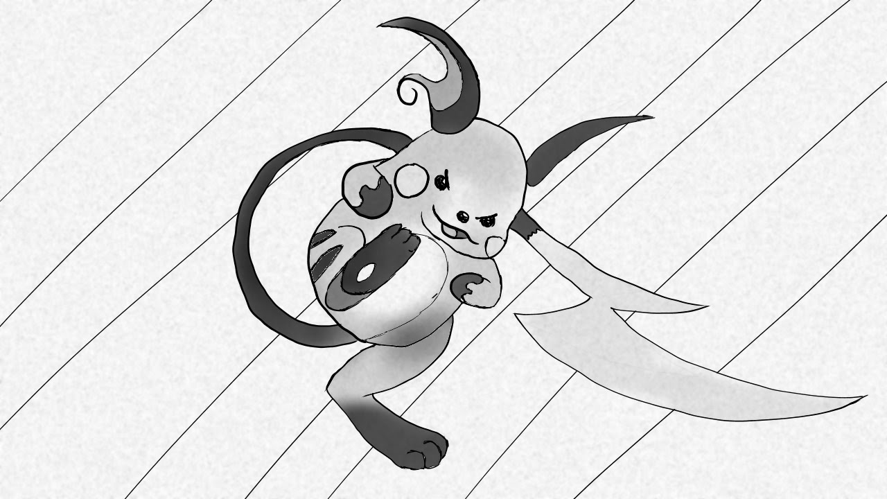 1280x720 Drawing Raichu Pokemon - Raichu Drawing