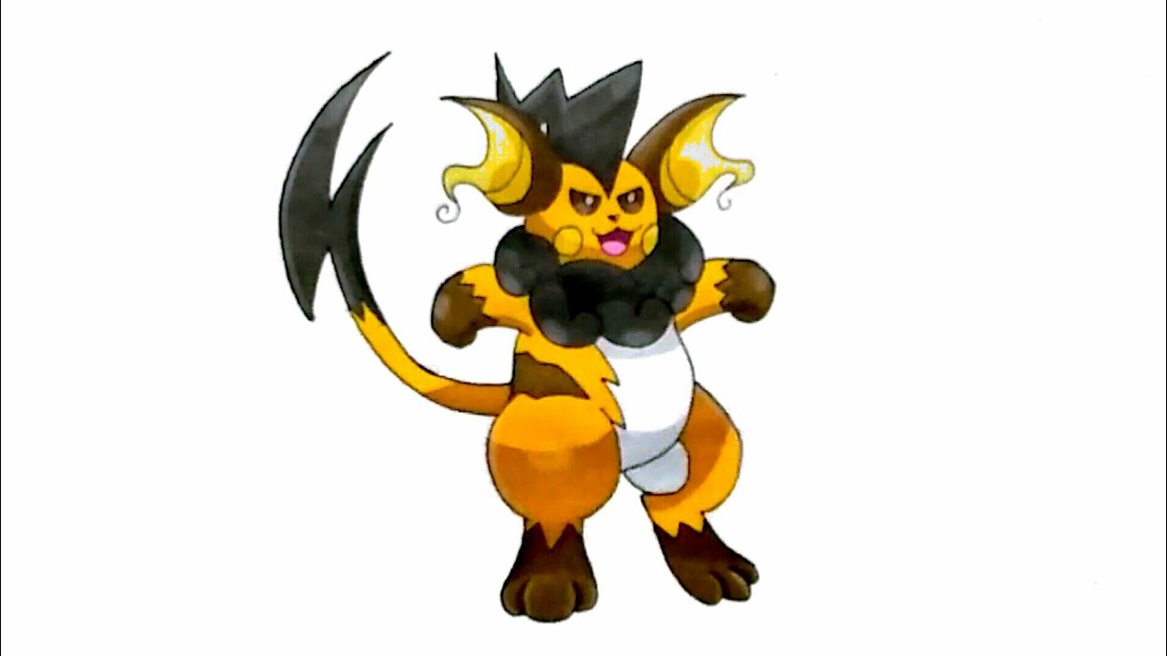 1280x720 Crazy Art - Raichu Drawing