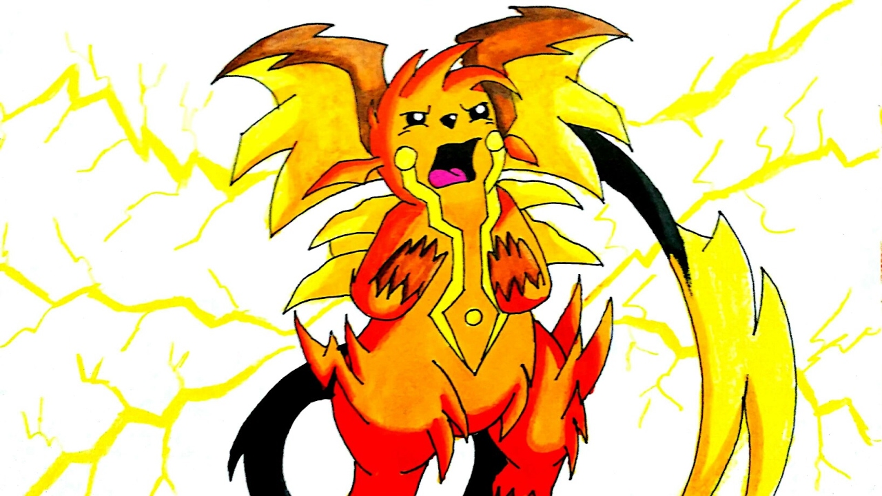 1280x720 Crazy Art - Raichu Drawing