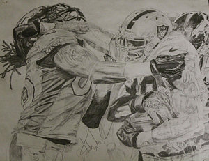 300x231 oakland raiders drawings fine art america - Raiders Drawing