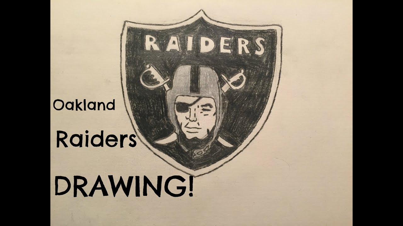 1280x720 the oakland raiders logo drawing - Raiders Drawing