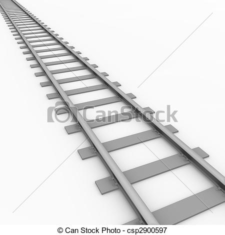 450x470 rail track rendered illustration of a railroad track - Railroad Drawing