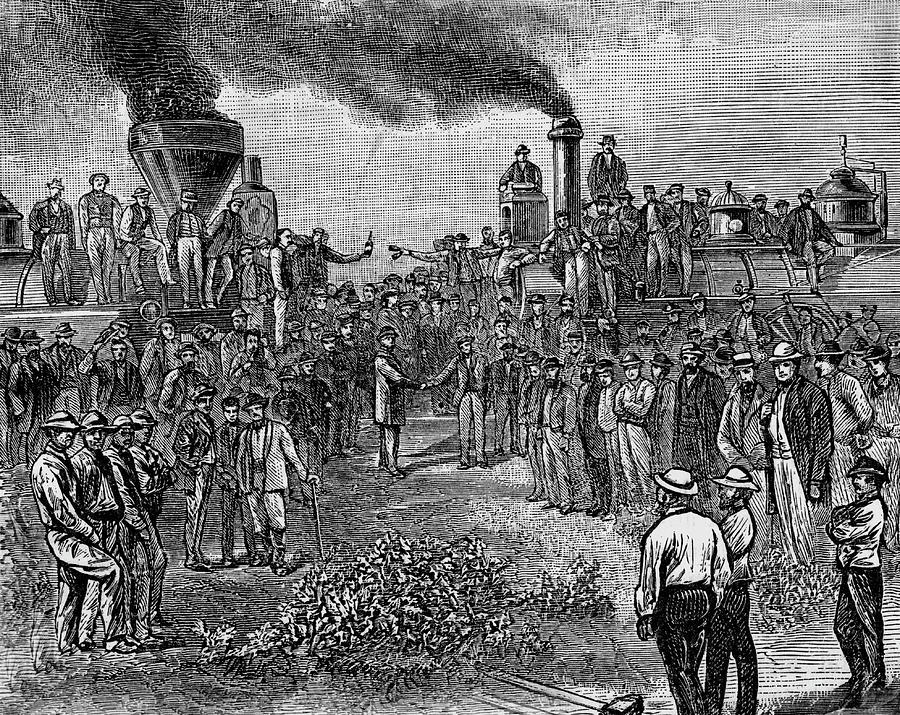 900x715 the first us transcontinental railroad drawing - Railroad Drawing