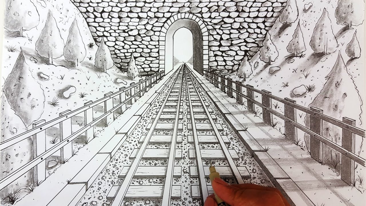 Railroad Perspective Drawing at Explore collection