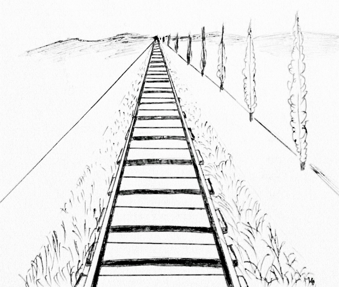 Railroad Perspective Drawing at Explore collection