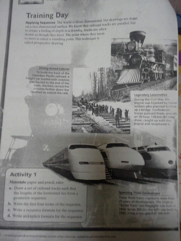 720x960 solved draw a set of railroad tracks such that the len - Railroad Perspective Drawing