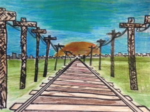 300x225 Culligan, Karen One Point Perspective Roads - Railroad Perspective Drawing