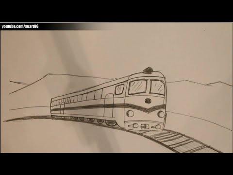 480x360 How To Draw A Train - Railway Drawing
