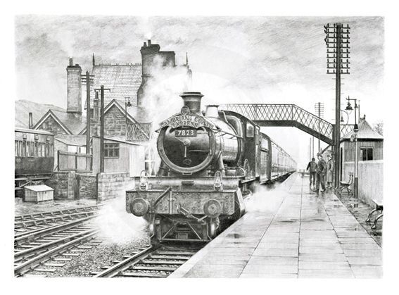 567x419 Image Result For Railway Station Drawings Railway Art Train - Railway Drawing