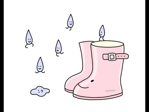 480x360 how to draw rain boots - Rain Boots Drawing