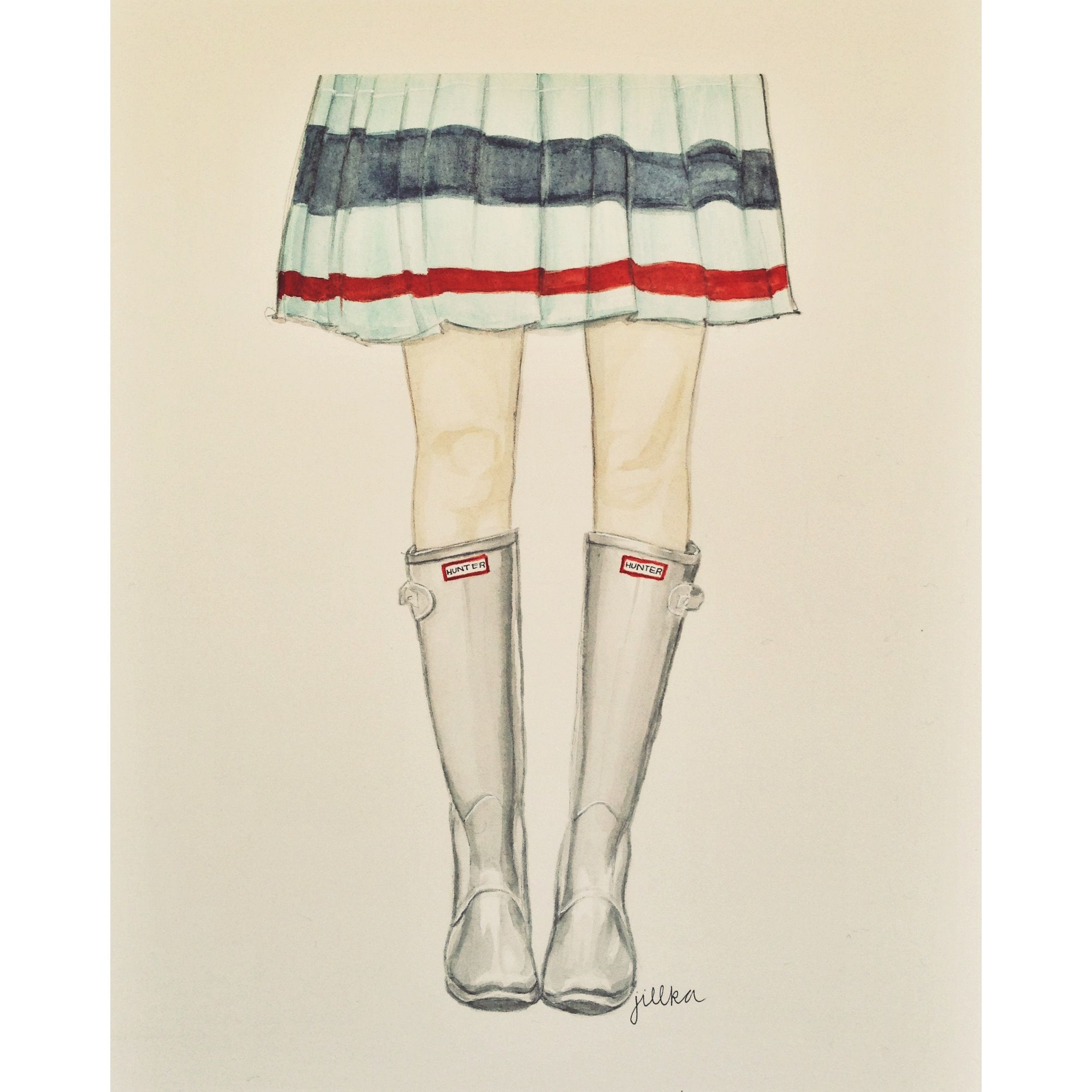 2366x2366 custom hunter boot illustration my work hunter boots - Rain Boots Drawing