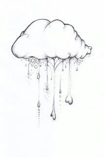 212x319 little cute rain cloud art drawings, art, pencil drawings - Rain Cloud Drawing