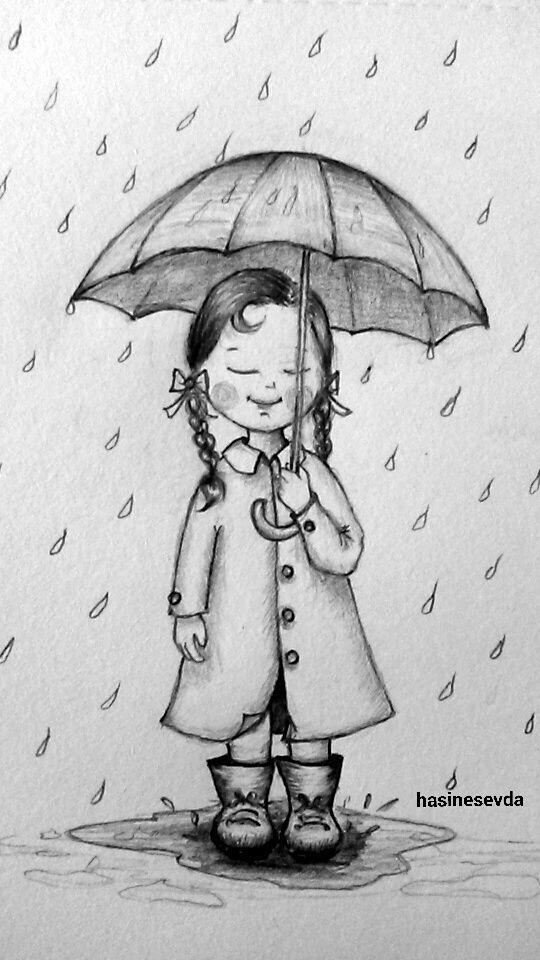 540x960 happiness rain love sketching in drawing - Rain Drawing