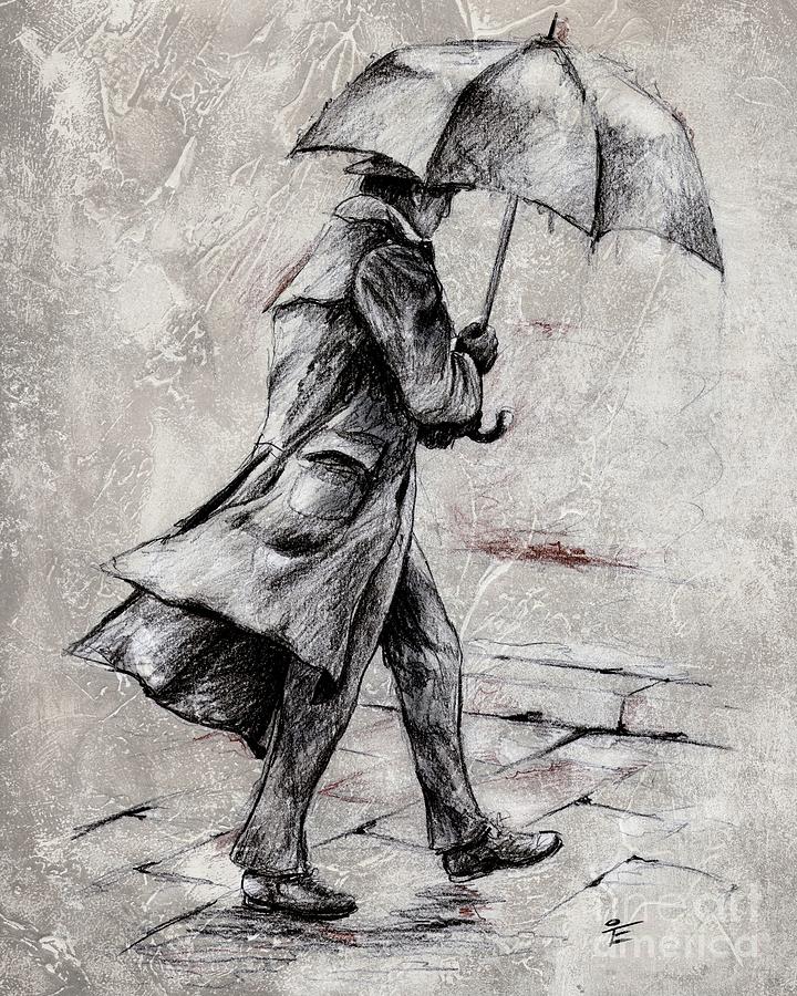 720x900 Rainy Day - Rain Drawing