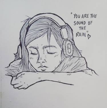 375x376 sound of the rain drawing - Rain Drawing