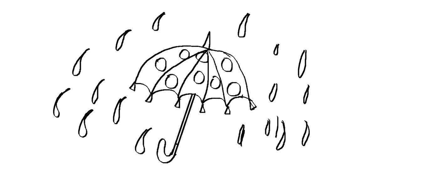 1359x540 Safety Drawing Rain For Free Download - Rain Drawing For Kids