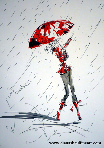 400x567 original drawing rain taxi! - Rain Drawing Pictures
