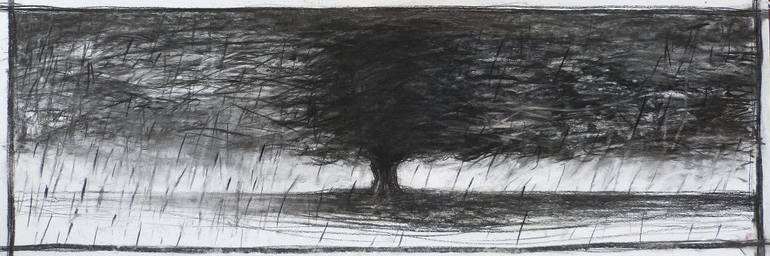 770x256 Black Rain Drawing - Rain Drawing Pictures