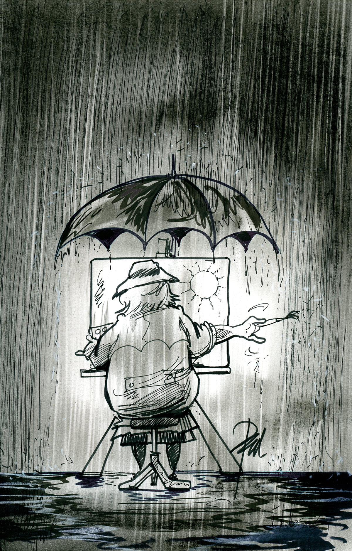 Зарисовка под дождем