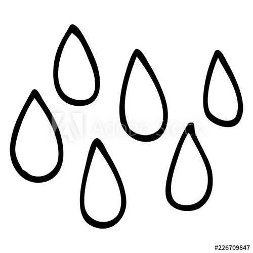 Rain Drop Drawing at PaintingValley.com | Explore collection of Rain ...