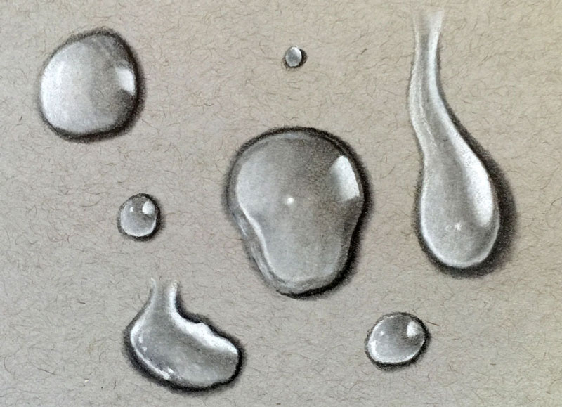 800x579 How To Draw Water Droplets - Rain Drop Drawing