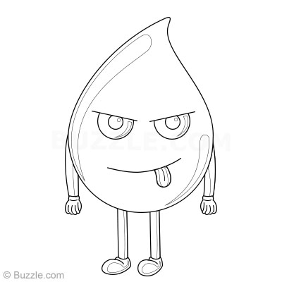 400x400 How To Draw Water Drops Step - Rain Drop Drawing