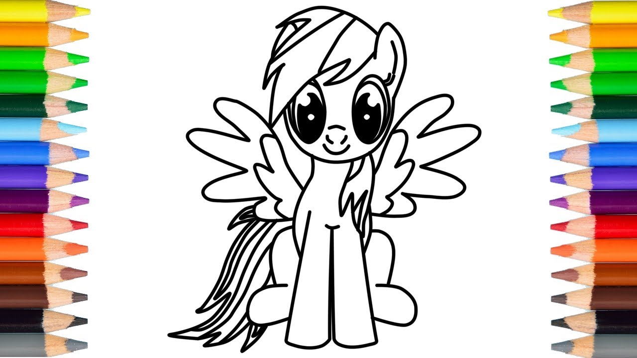 1280x720 let's draw rainbow dash - Rainbow Dash Drawing