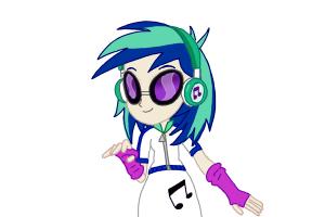 300x200 How To Draw Dj Pon From My Little Pony Equestria Girls Rainbow - Rainbow Dash Equestria Girl Drawing