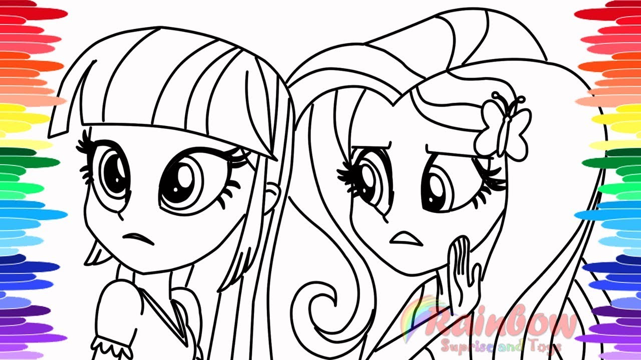 1280x720 How To Draw And Color Mlp Equestria Girls Twilight Sparkle - Rainbow Dash Equestria Girl Drawing