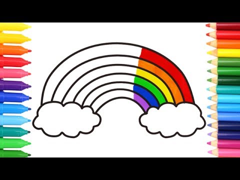 480x360 how to draw a rainbow coloring pages kids songs learn drawing - Rainbow Drawing