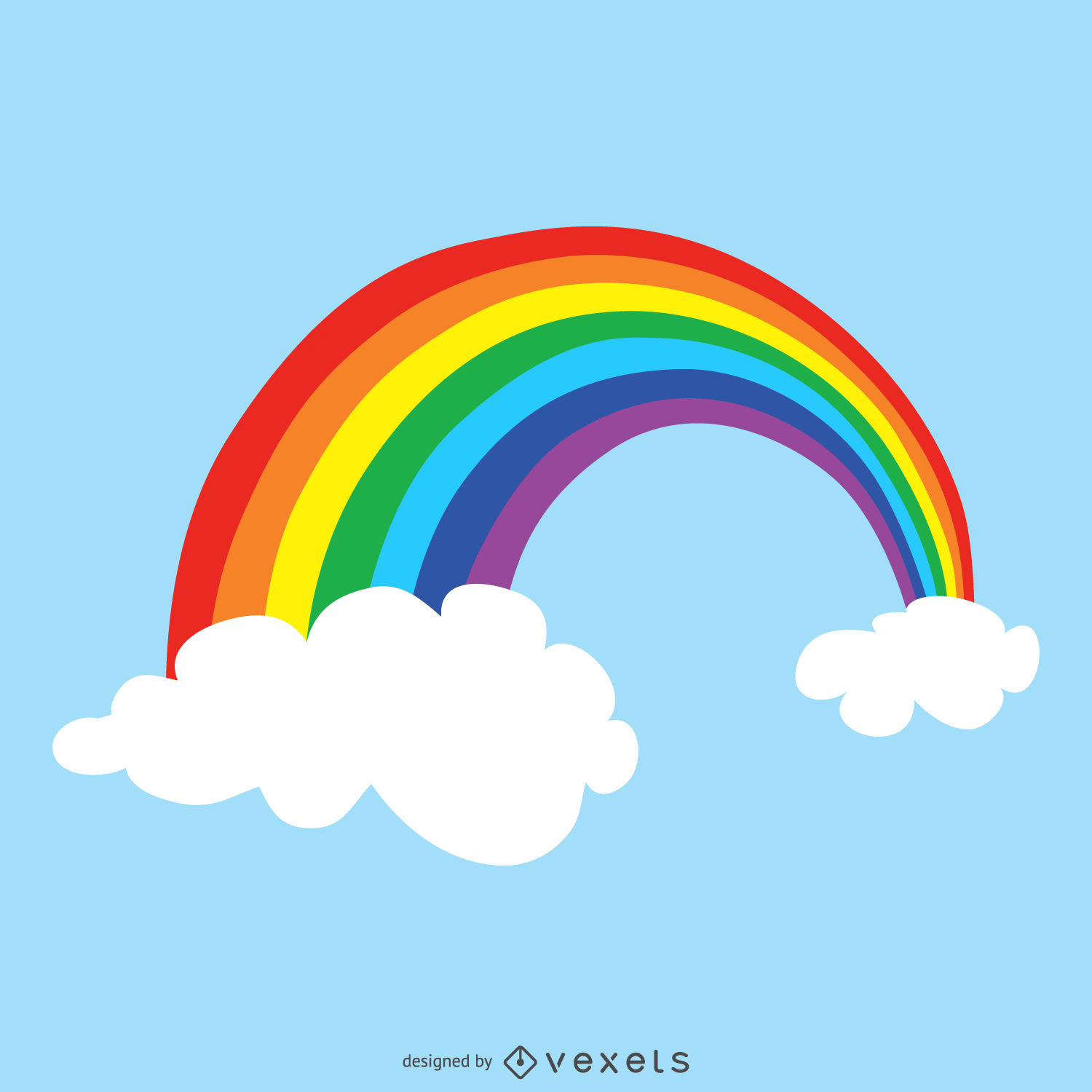 1500x1500 bright rainbow drawing - Rainbow Drawing