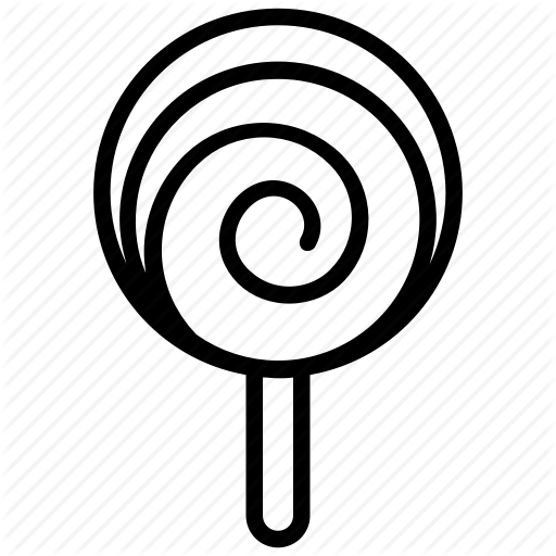 512x512 drawing candy rainbow lollipop transparent png clipart free - Rainbow Drawing Black And White