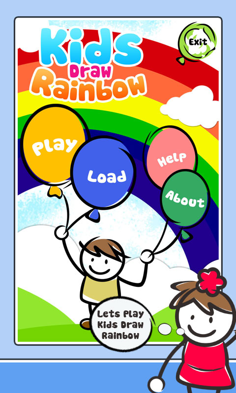 480x800 Kids Draw Rainbow - Rainbow Drawing For Kids