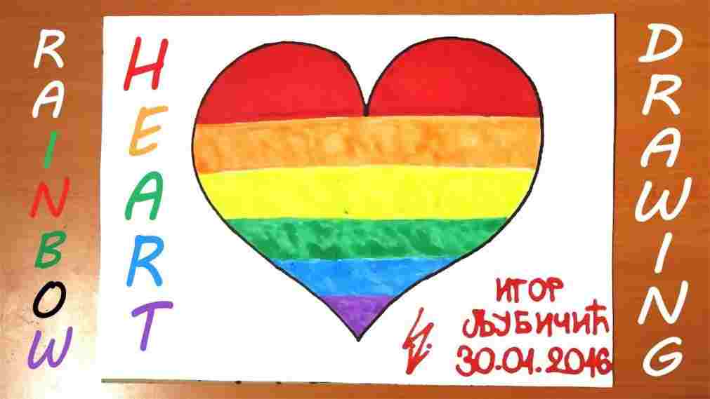 1011x569 how rainbow drawing for kids to draw a rainbow heart - Rainbow Drawing For Kids