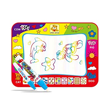 355x355 Magic Water Doodle Mat With Rainbow Color Swatches,children Water - Rainbow Drawing Games