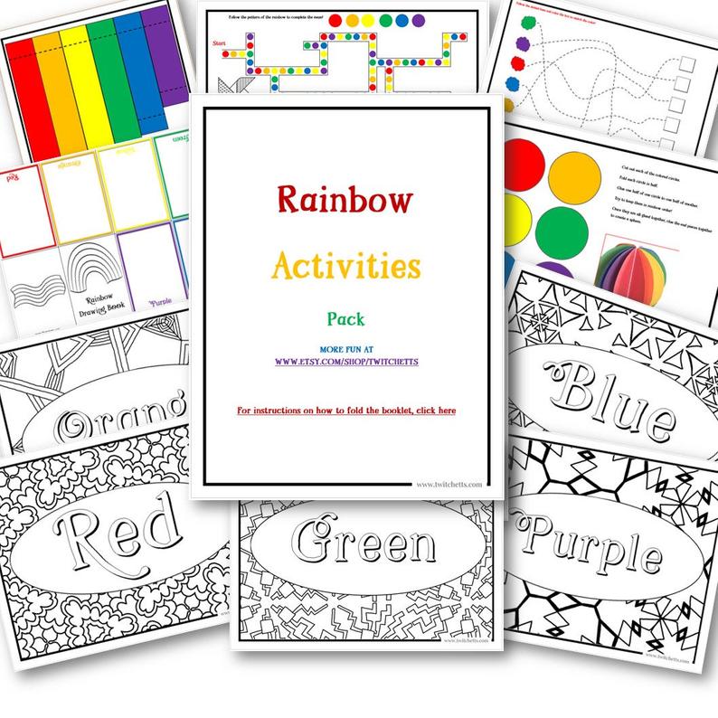 794x794 Rainbow Toys Printable Screen Free Activities Preschool And Etsy - Rainbow Drawing Games