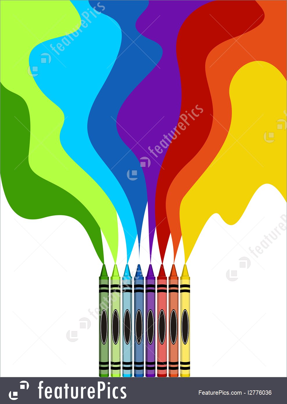 988x1392 colored crayons drawing a rainbow art illustration - Rainbow Drawing Pictures