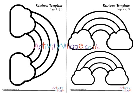 Rainbow Drawing Template at PaintingValley.com | Explore collection of ...