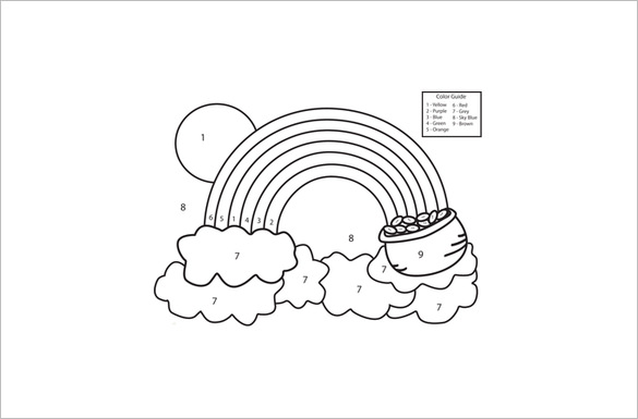 585x385 rainbow templates free pdf documents download free - Rainbow Drawing Template