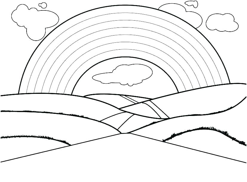 827x609 Coloring Pages Online Pokemon Disney Pdf Games Cloud - Rainbow Drawing Template