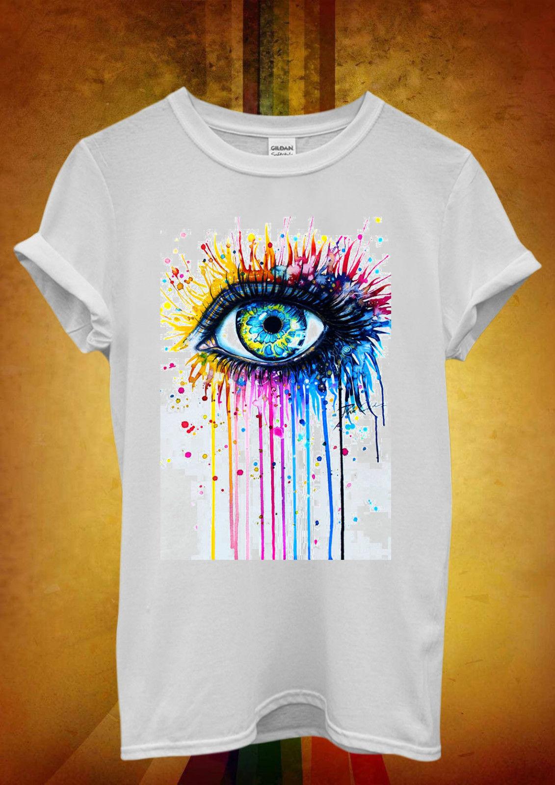 1131x1600 rainbow eye art drawing hipster cool men women unisex t shirt tank - Rainbow Eye Drawing