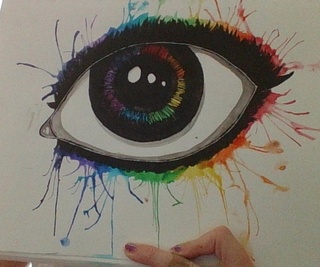 320x267 rainbow eye!!!!! i love drawing eyes!!!! omg it is so fun please - Rainbow Eye Drawing
