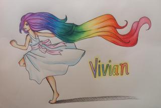 320x215 Rainbowhair - Rainbow Hair Drawing