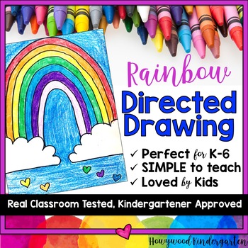 350x350 Rainbow Directed Drawing St Patrick's Day Spring March - Rainbow Images For Drawing