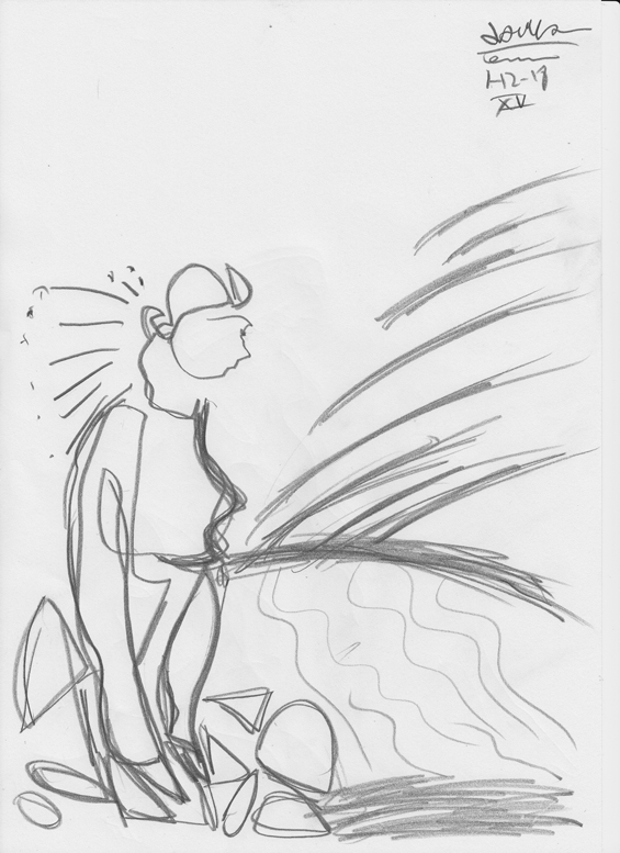 565x777 Rainbow Line Drawing - Rainbow Line Drawing