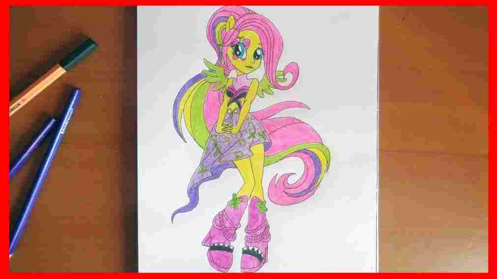 1011x569 how to draw my little pony equestria girl rainbow rocks - Rainbow Rocks Drawing
