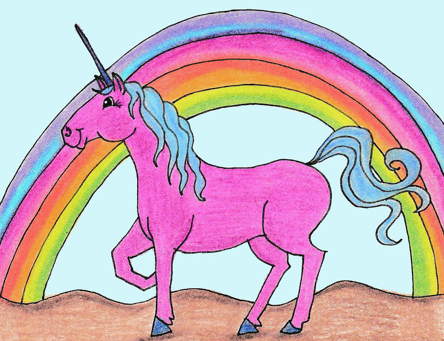 Unicorn Rainbow Drawings Color