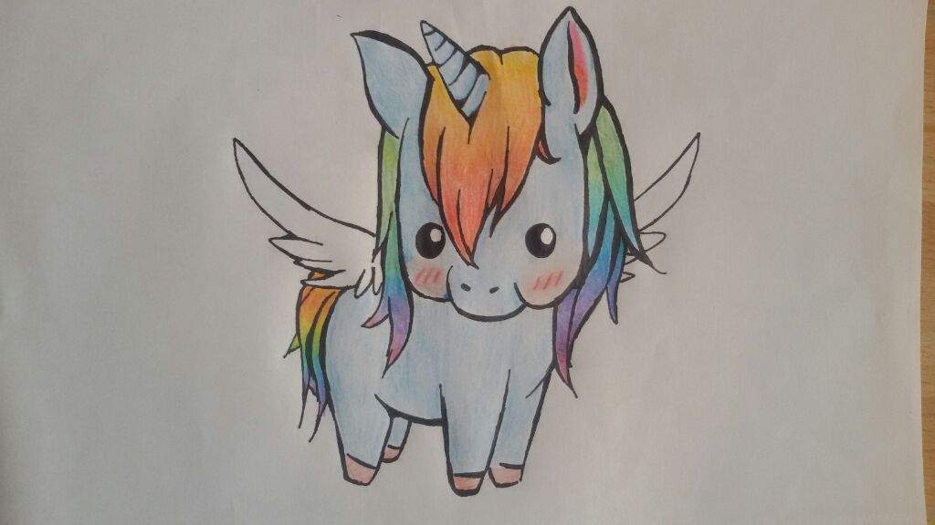 1024x576 Baby Rainbow Unicorn Drawing Amino - Rainbow Unicorn Drawing