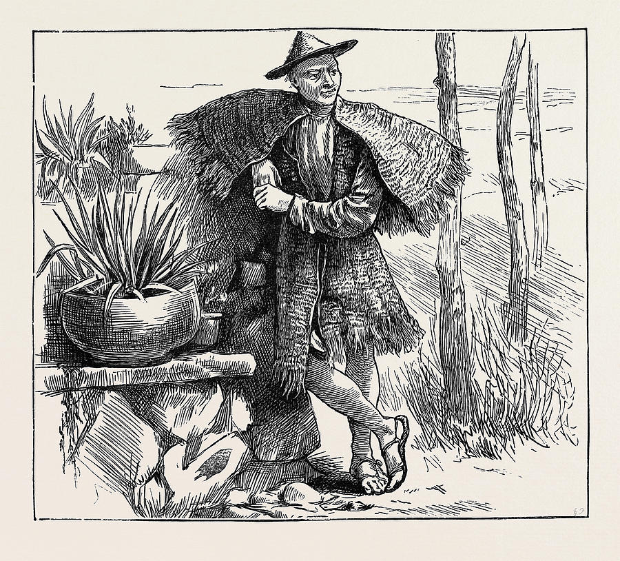 900x814 Life In China The Raincoat Drawing - Raincoat Drawing